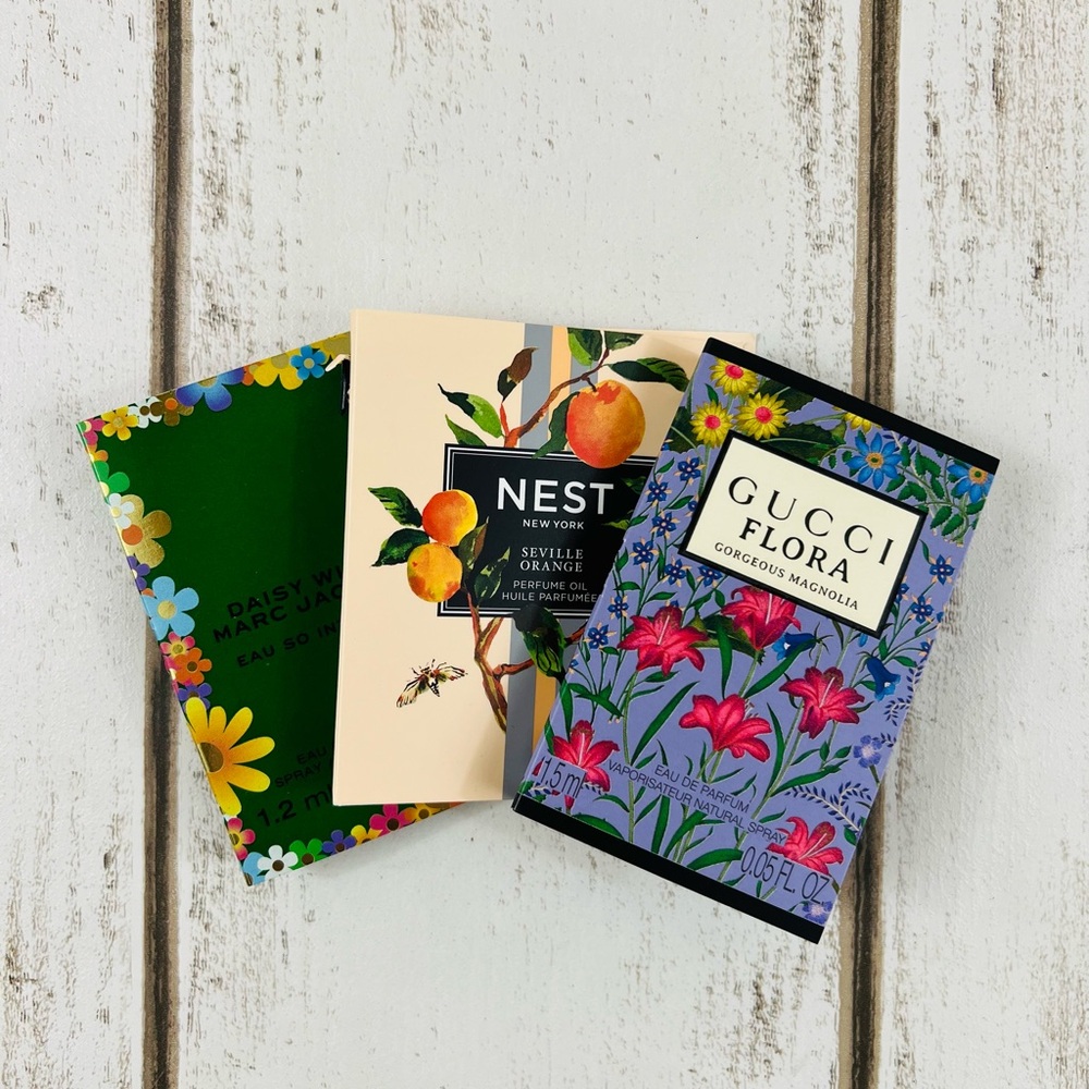 Gucci Flora Marc Jacobs Daisy Wild Nest Sample Parfume Bundle